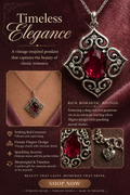 🌹 Brighton Red Gemstone Pendant Necklace