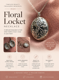 🌸 Floral Locket Necklace