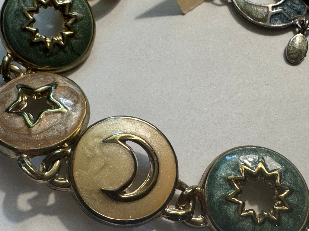 Celestial Dreams Jewelry Set – Moon, Star & Sun Statement Necklace + Earrings