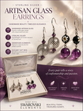 ✨ Sterling Silver Artisan Glass Earrings