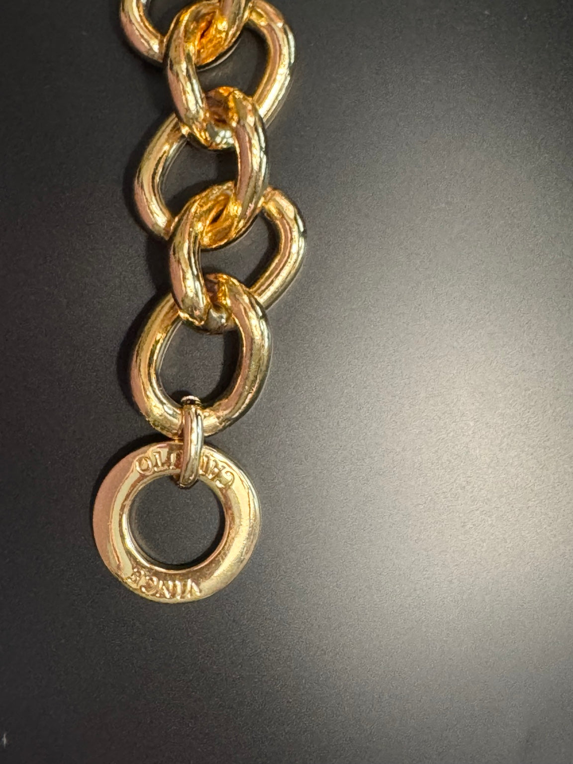 Vince Camuto Gold Tone Chunky Chain Bracelet – Toggle Clasp Statement Bracelet
